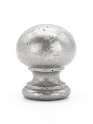 pfostenaufsatz-ovale-kugel-klein-alu-aluminium-aluminiumsandguss